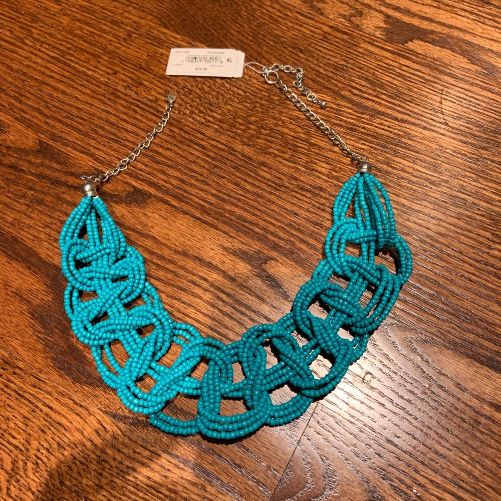 NEW WITH TAGS Macy’s Beaded Woven Necklace